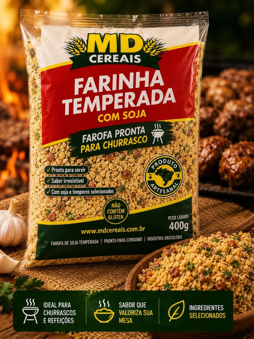 Farinha Temperada com Soja
